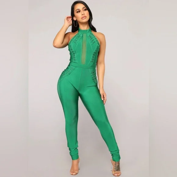 Fashion Nova Pants Jumpsuits Fashion Nova Kelly Green